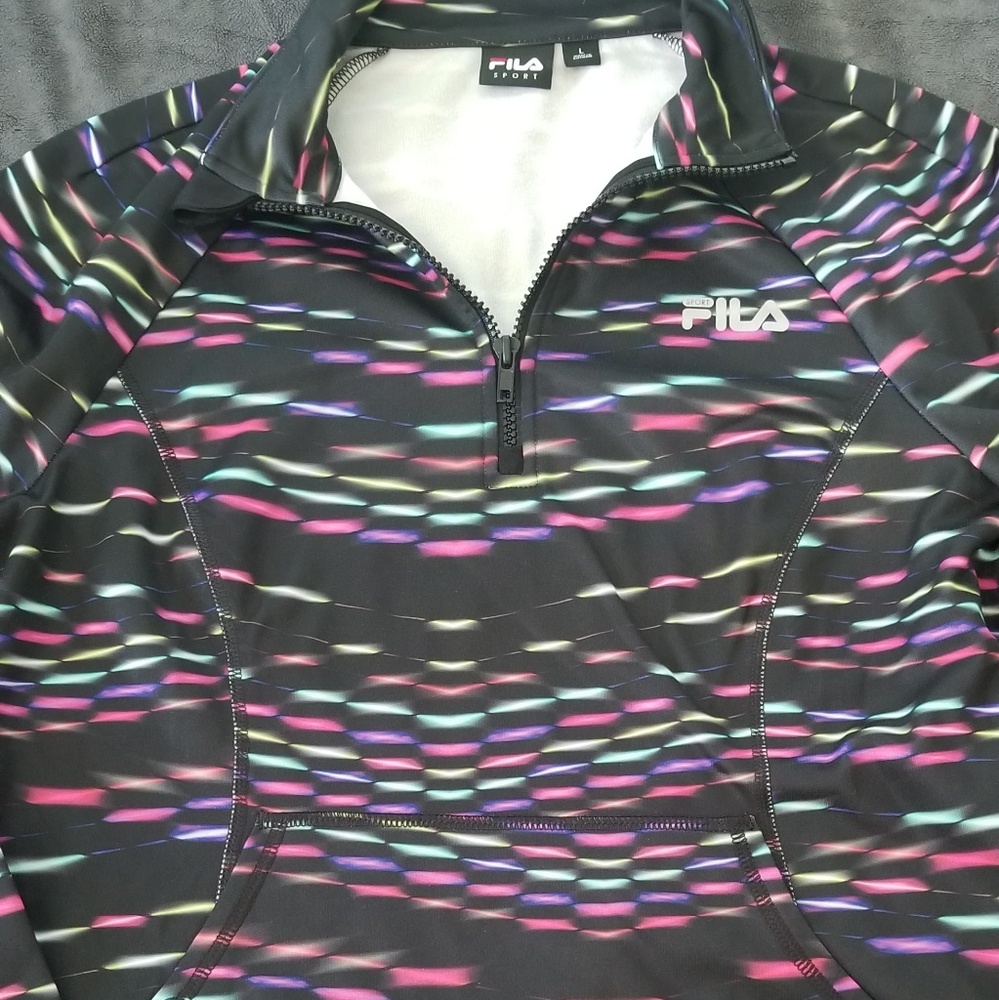 Size large fila sport active one quarter zip